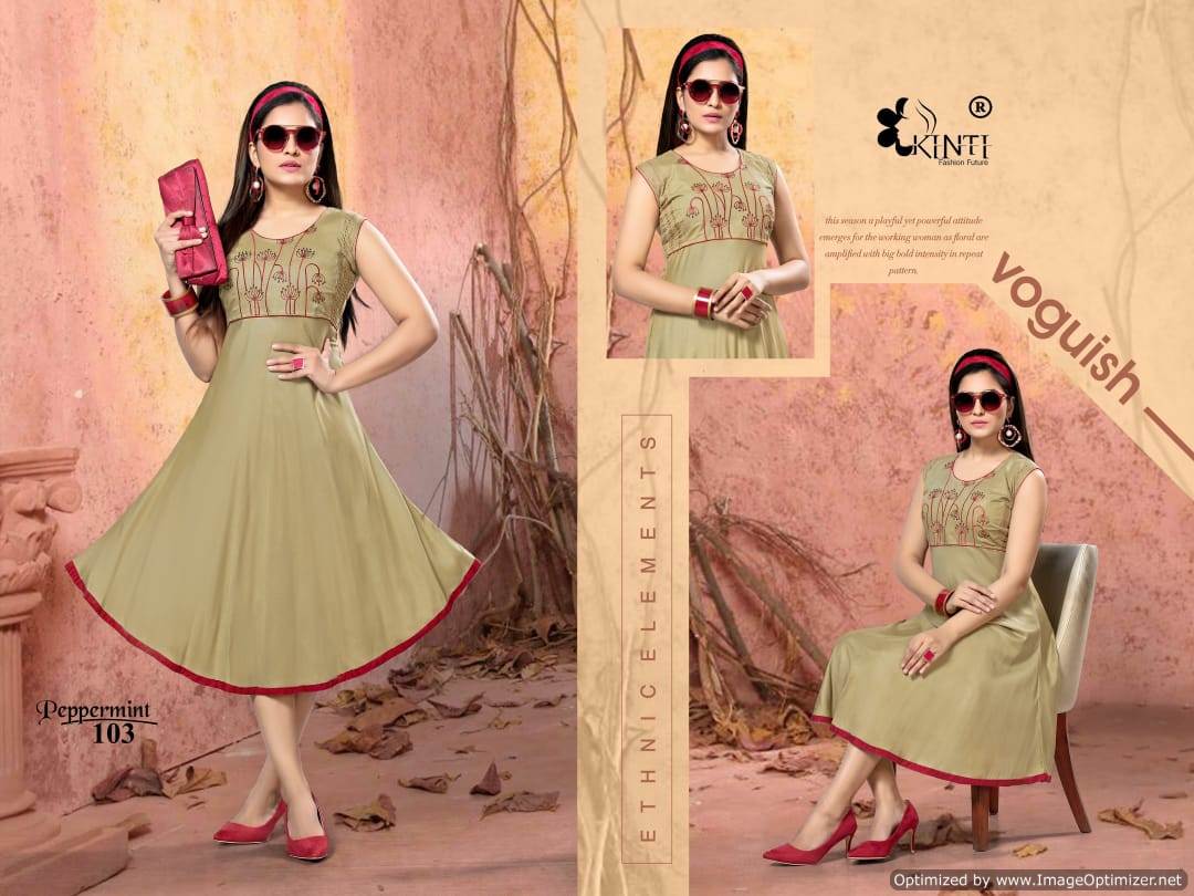 Kinti  By Peppermint Discount 2% Short Kurti Collection