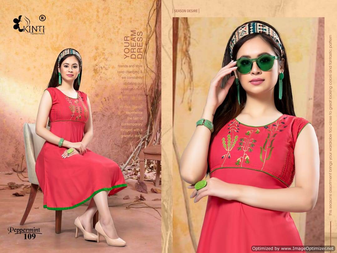 Kinti  By Peppermint Discount 2% Short Kurti Collection