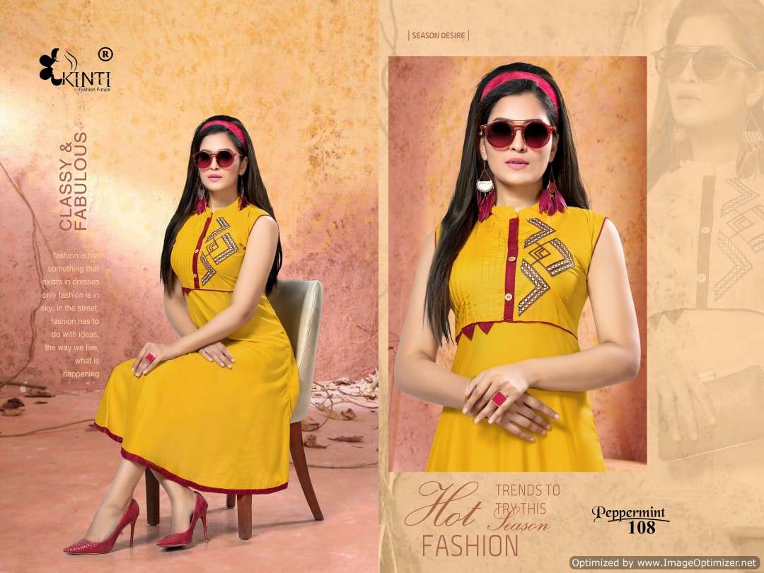 Kinti  By Peppermint Discount 2% Short Kurti Collection