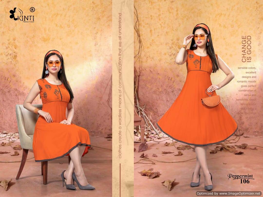 Kinti  By Peppermint Discount 2% Short Kurti Collection