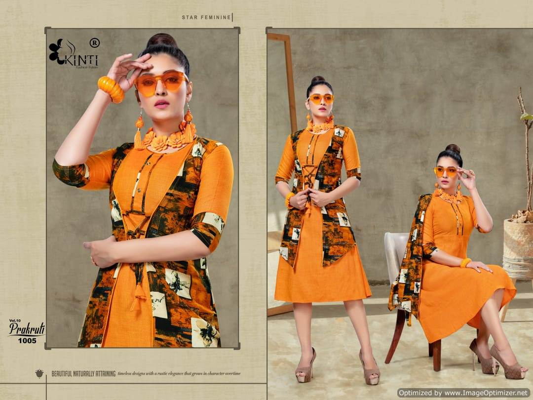 Kinti  By Prakruti  Vol 10 Heavy Rayon Printed Kurti