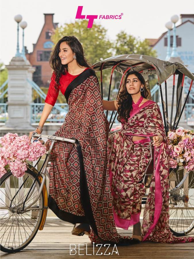 Lt By Belizza Soft Linen Saree Catalogue