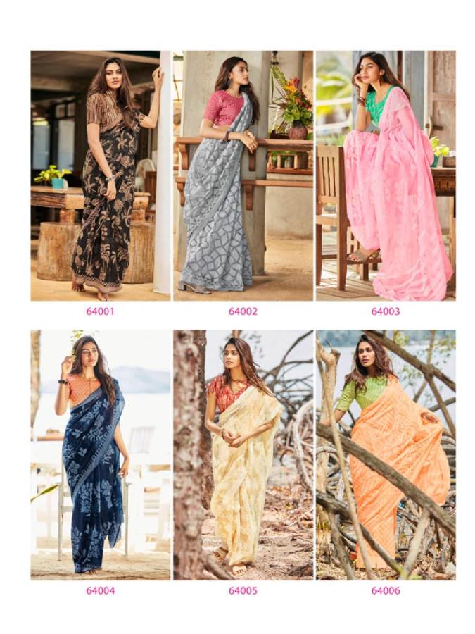 Lt  By Ishira Rich Look Brasso Saree Collection