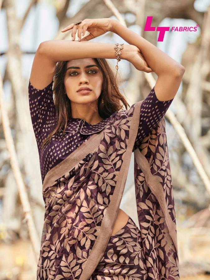 Lt  By Ishira Rich Look Brasso Saree Collection