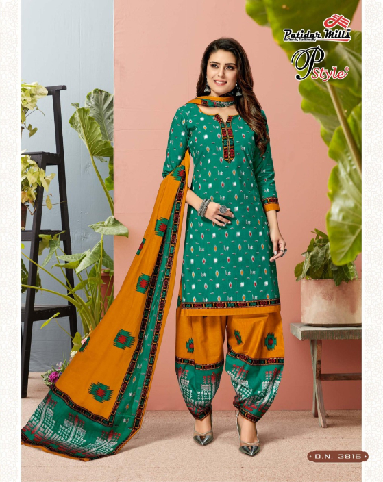 Patidar Mills Present P Style Vol 38 Dress Material Catalogue