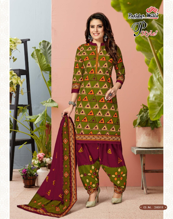 Patidar Mills Present P Style Vol 38 Dress Material Catalogue