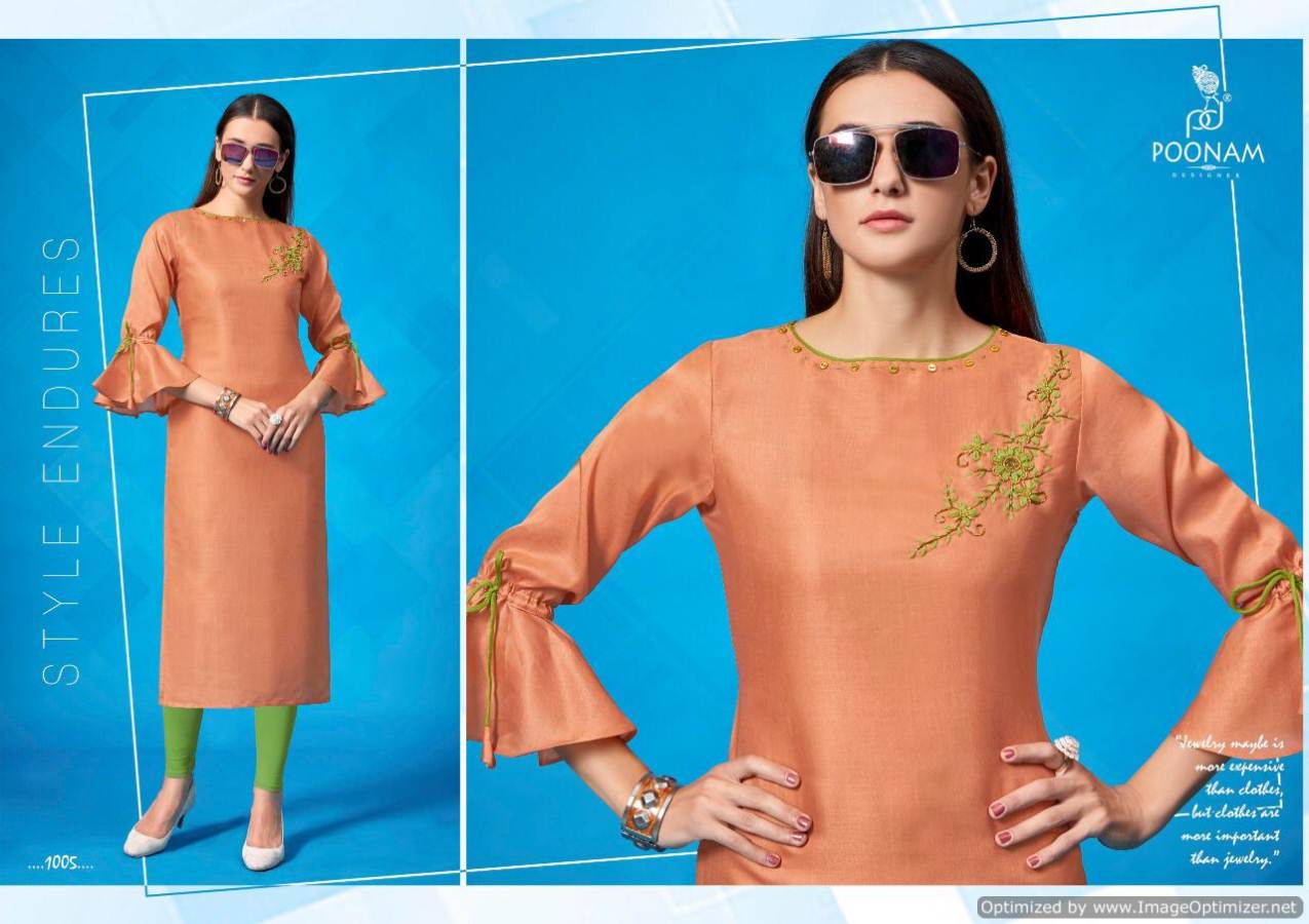 Poonam  By Handwork Kalakari Discount 2% Handwork Kurti