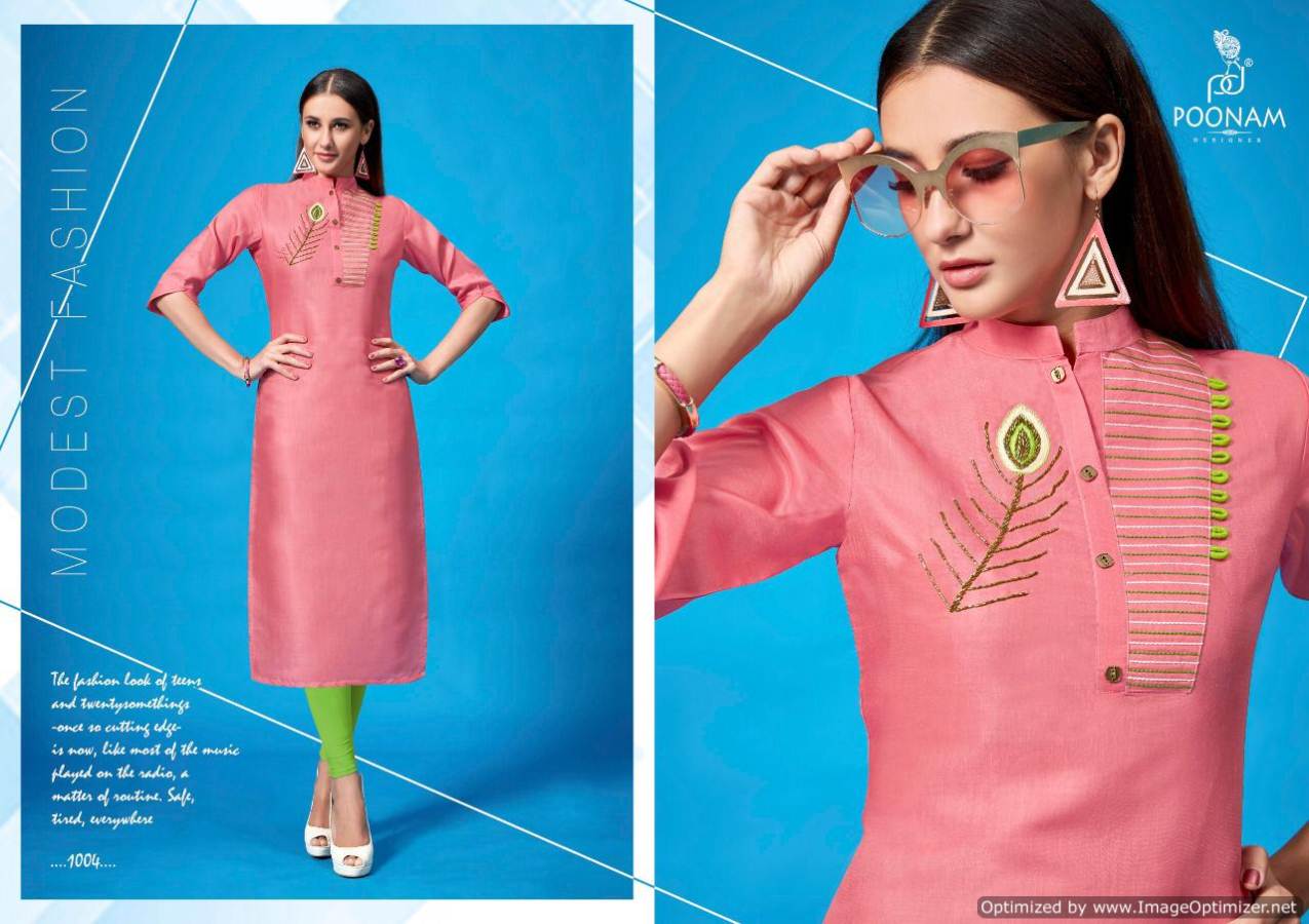 Poonam  By Handwork Kalakari Discount 2% Handwork Kurti