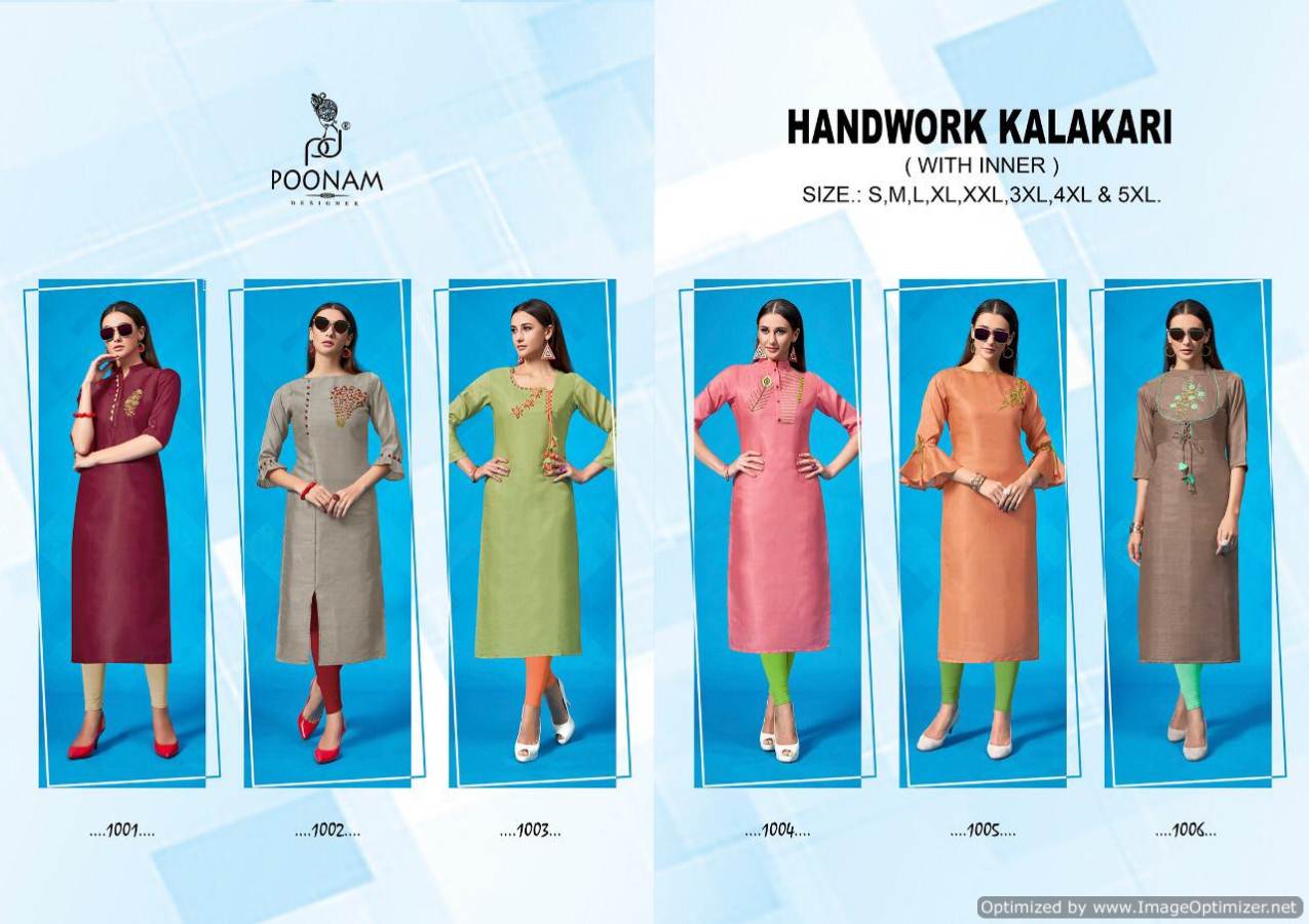 Poonam  By Handwork Kalakari Discount 2% Handwork Kurti