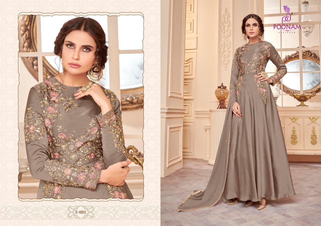 Poonam Present Gown Long Kurtis Catalog
