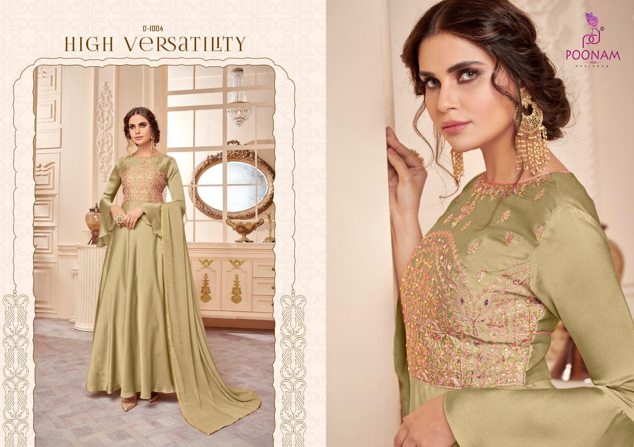 Poonam Present Gown Long Kurtis Catalog