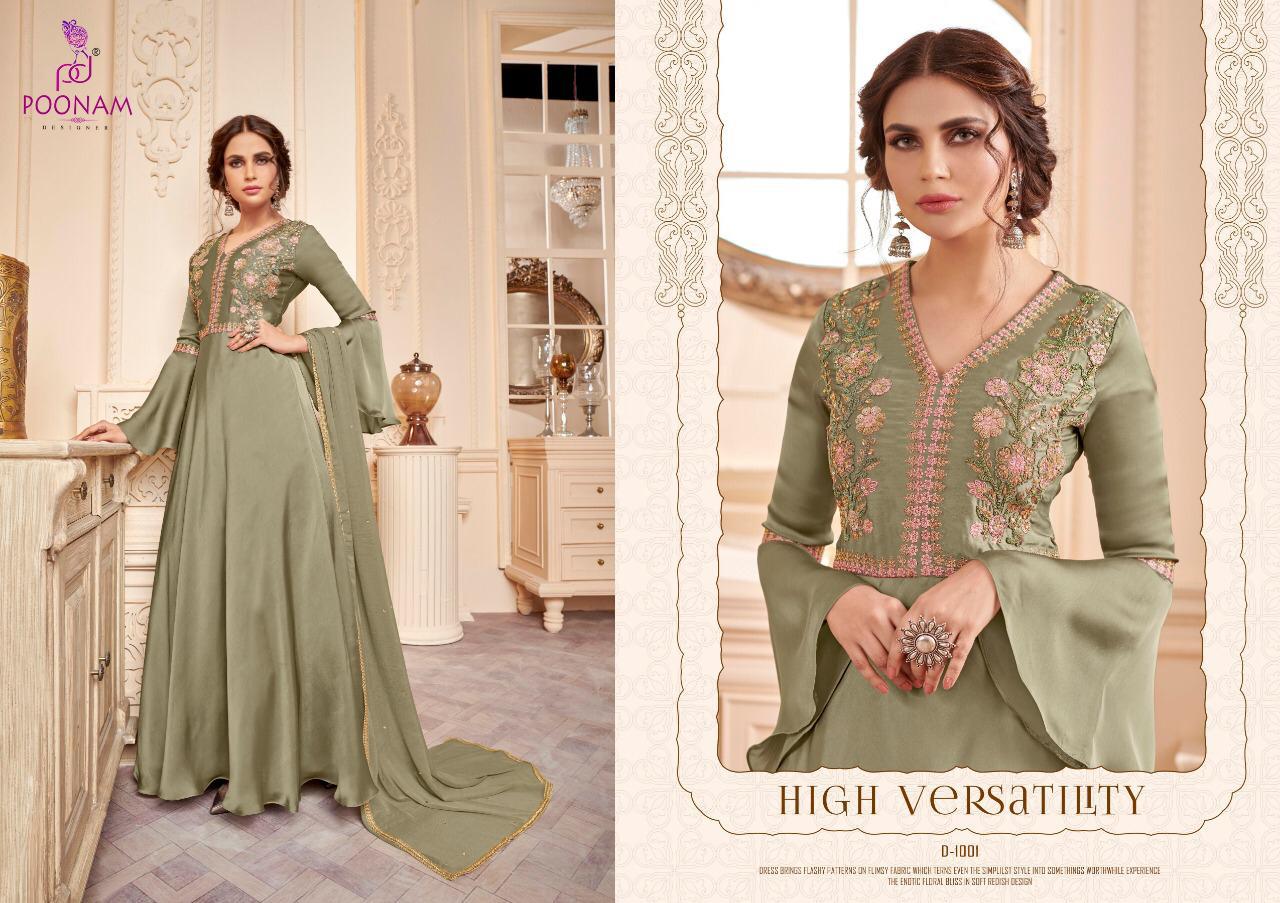 Poonam Present Gown Long Kurtis Catalog