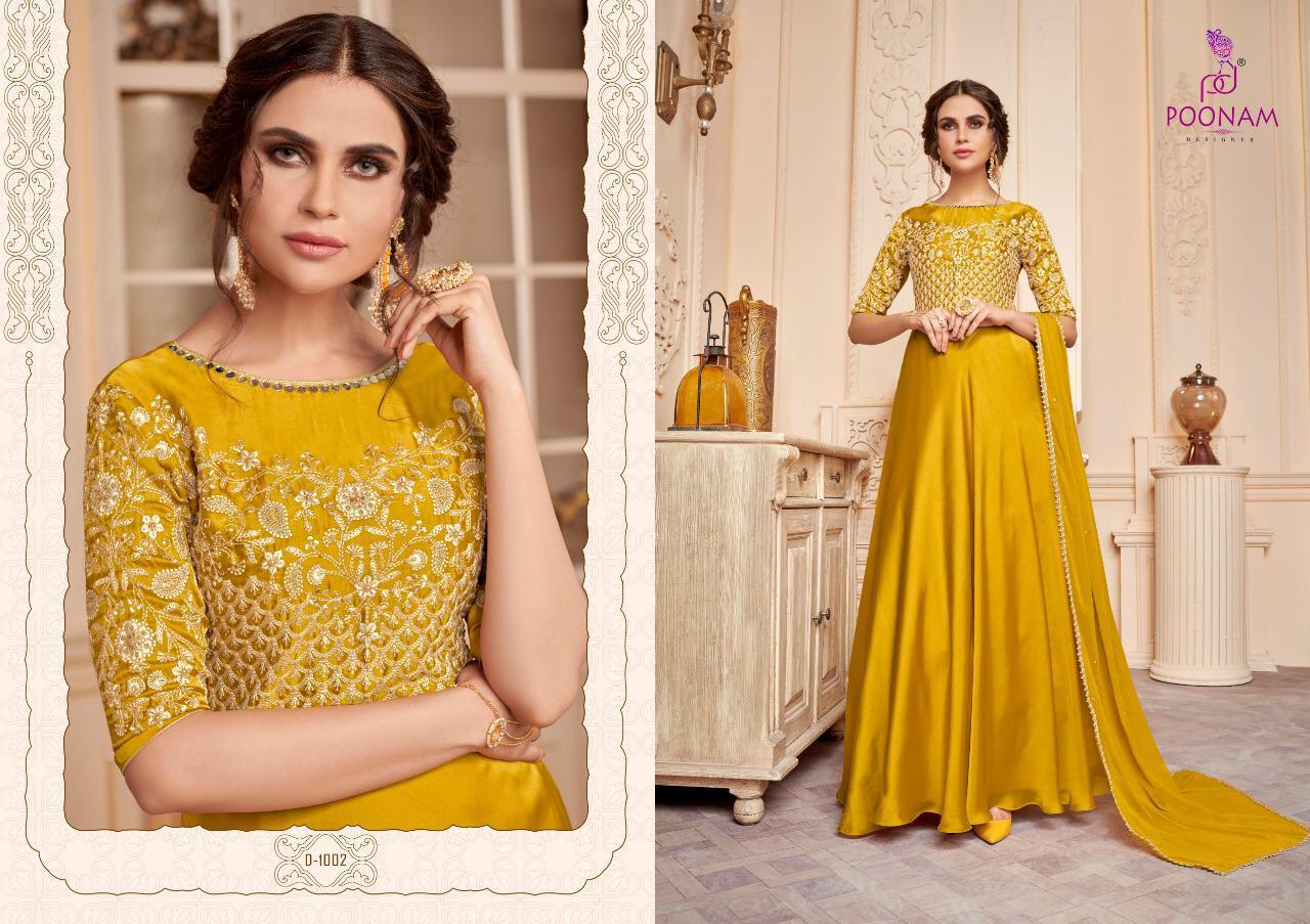 Poonam Present Gown Long Kurtis Catalog