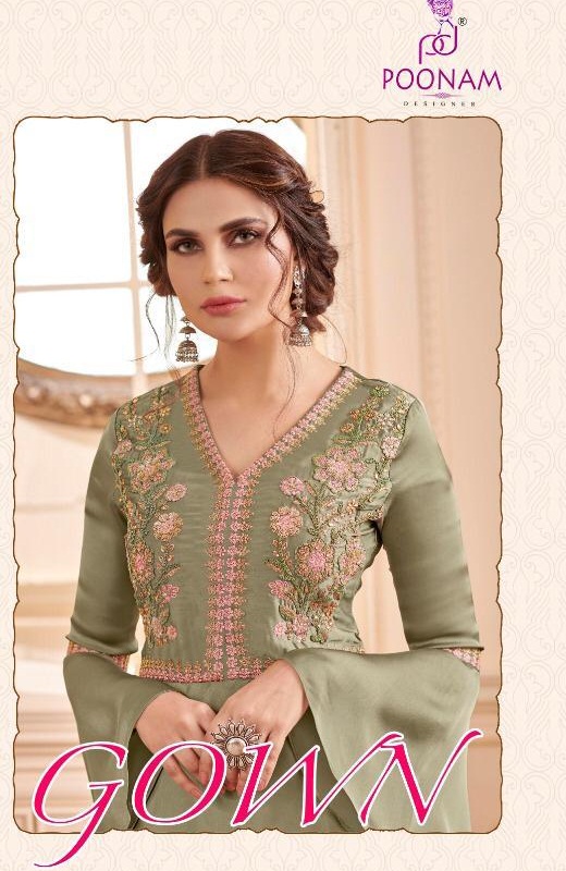 Poonam Present Gown Long Kurtis Catalog
