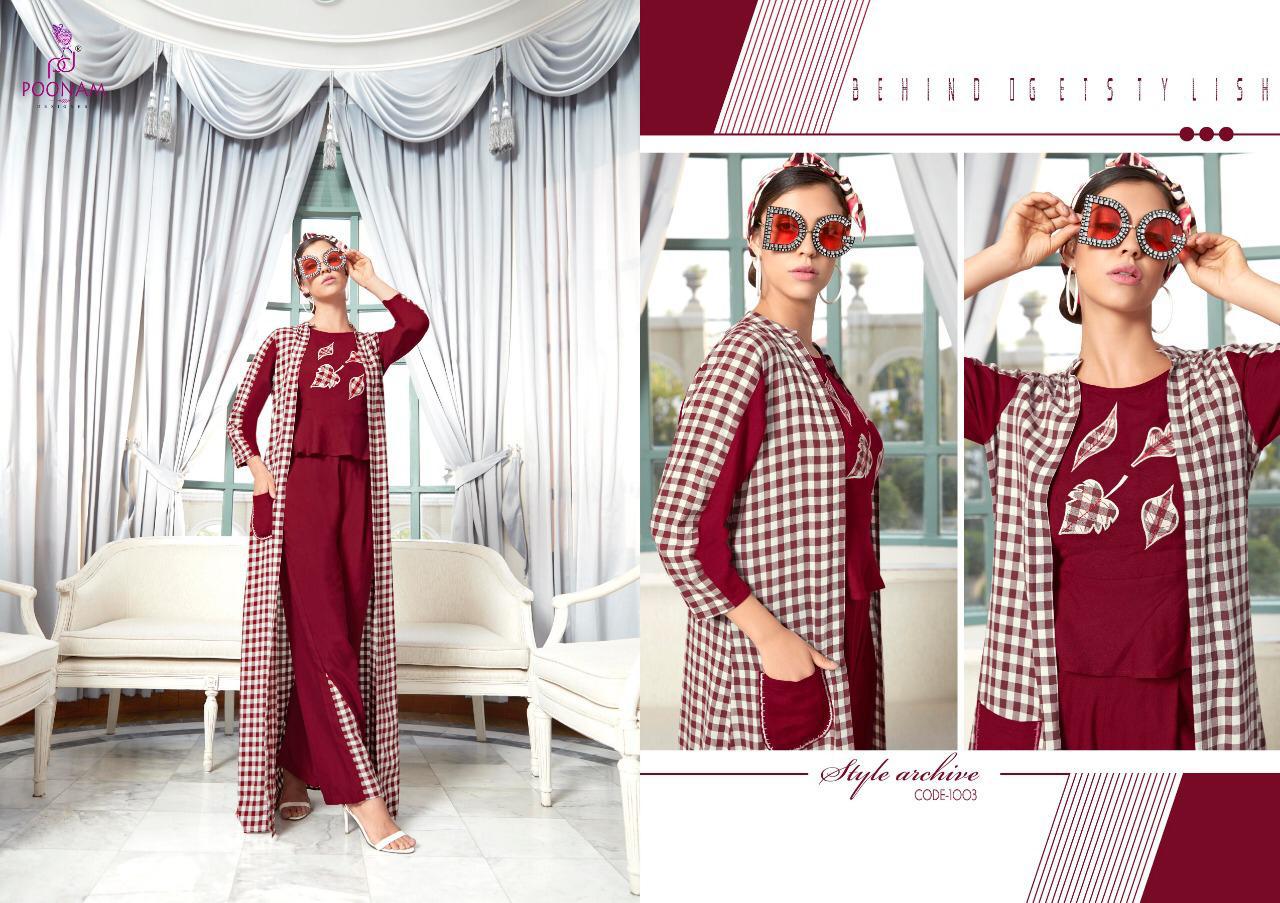 Poonam Present Shrugs Types Kurtis Catalogue