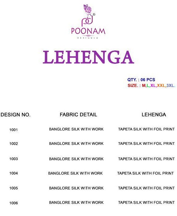 Poonam Present Wedding Wear Lehenga Catalogue