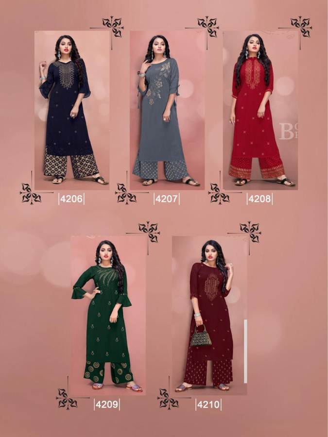 Rt Present  Swarovski 2 Designer Georgette Kurti With Palazzo