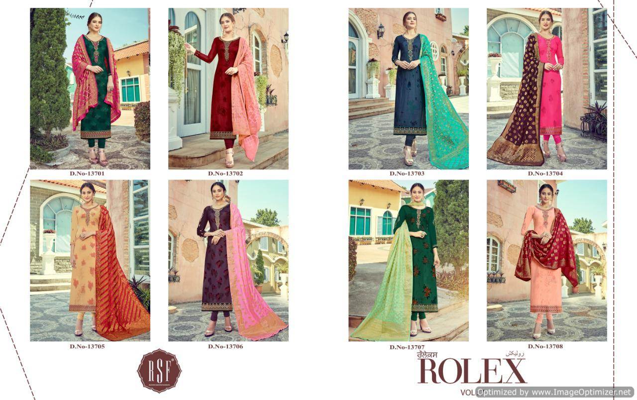 Rsf  Present Rolex 7 Designer Georgette Long Suits Collection