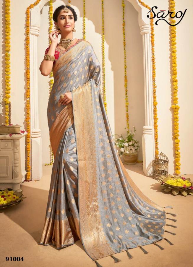 Saroj By Anokhi Designer Sarees Catalogue.