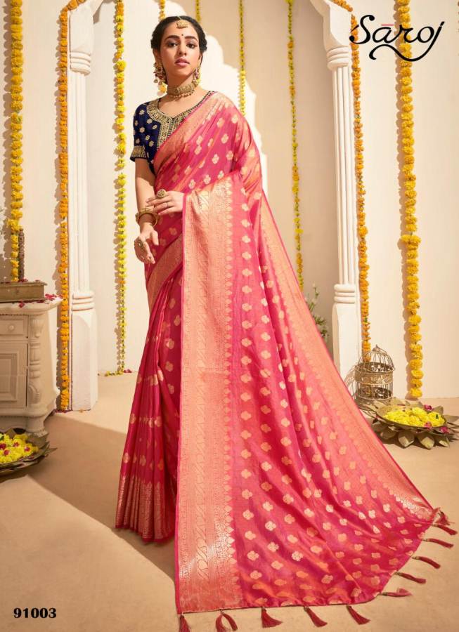 Saroj By Anokhi Designer Sarees Catalogue.