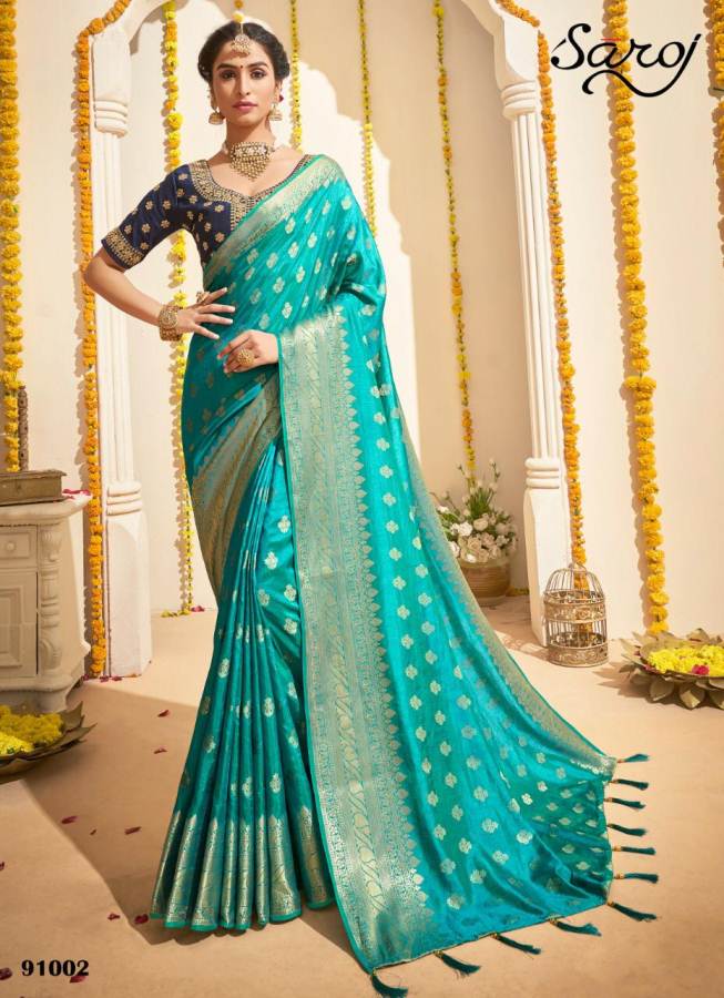 Saroj By Anokhi Designer Sarees Catalogue.