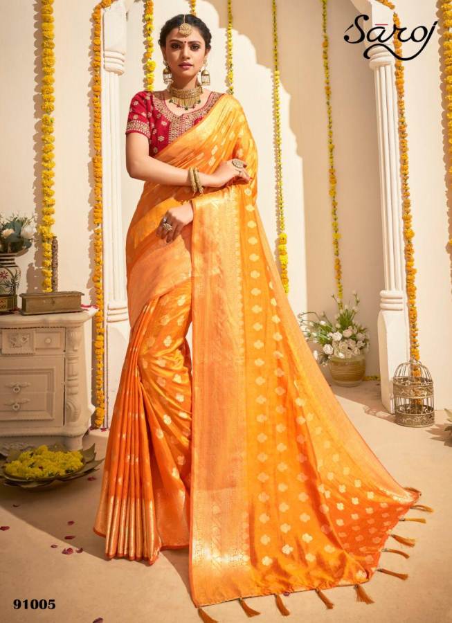 Saroj By Anokhi Designer Sarees Catalogue.