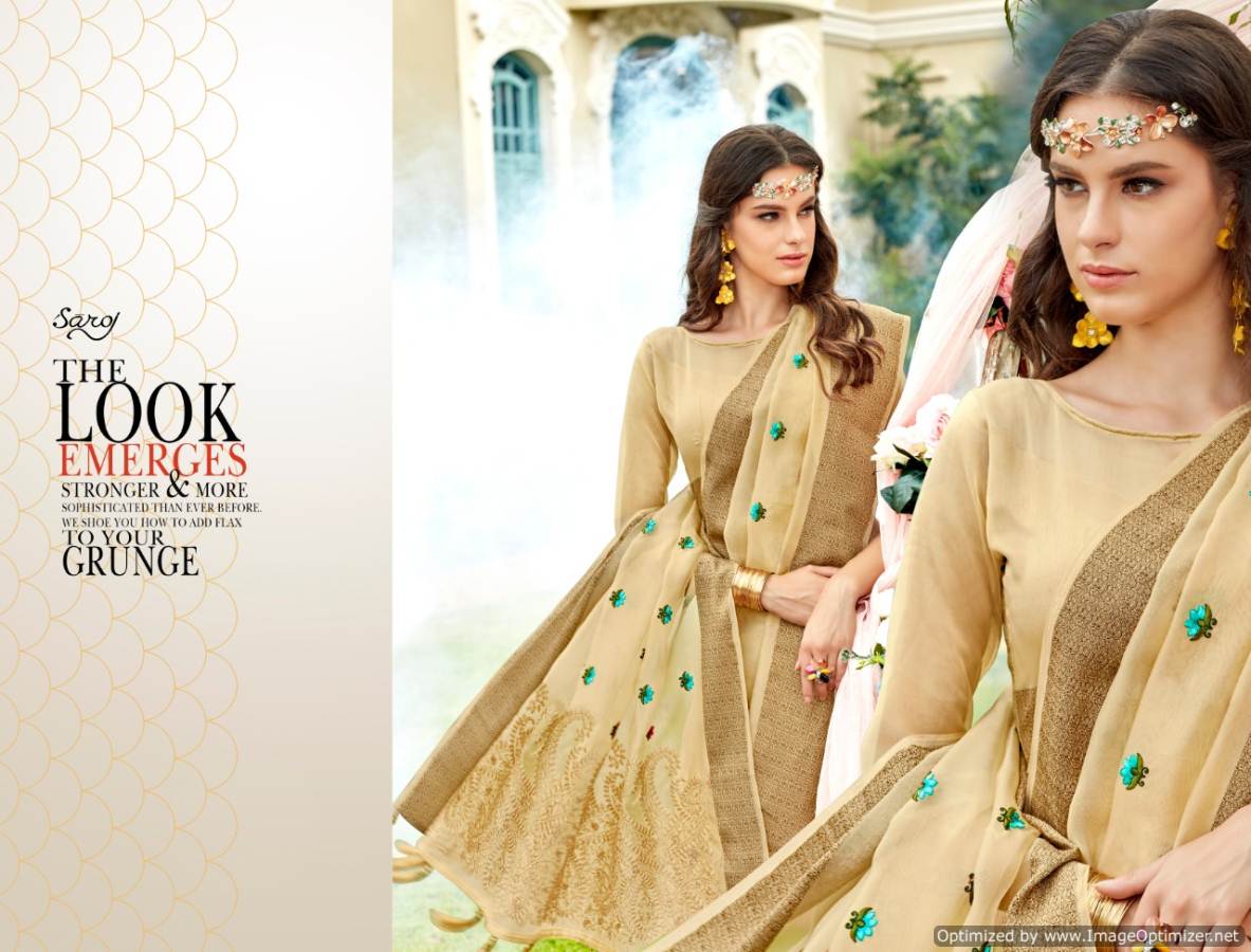 Saroj By Jamini Organza Designer Sarees Catalogue