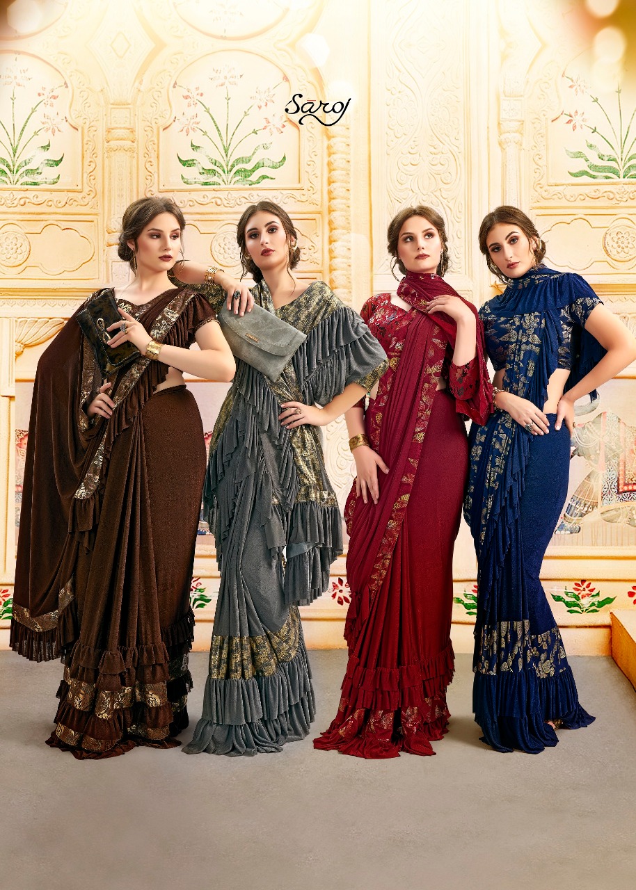 Saroj Present Hotstar  Party Wear Sarees Catalogue