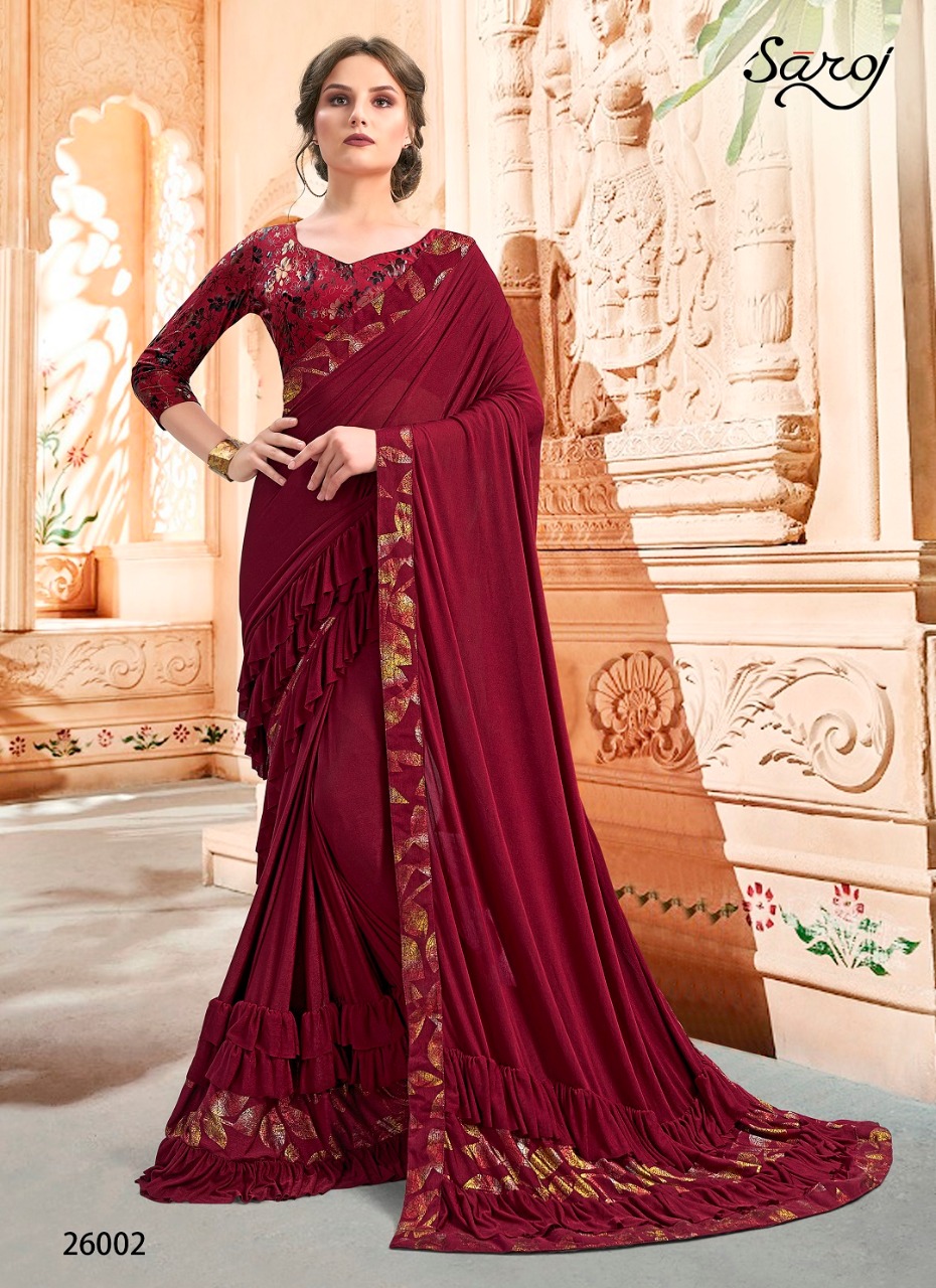 Saroj Present Hotstar  Party Wear Sarees Catalogue