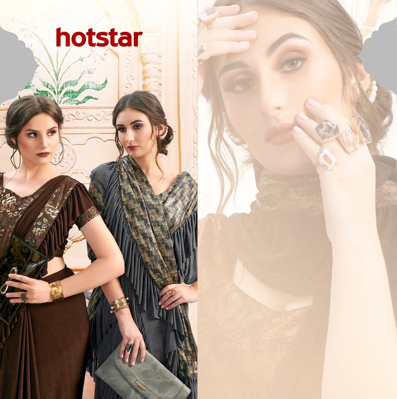 Saroj Present Hotstar  Party Wear Sarees Catalogue