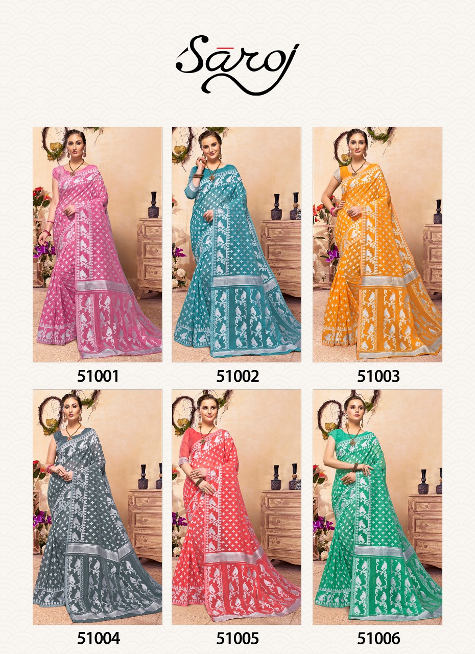 Saroj Present Meenakkshi Party Wear Designer Sarees Catalogue.