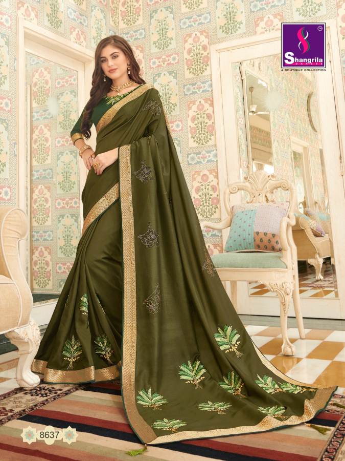 Shangrila By Palaash Designer Wedding Wear Sarees Catalogue