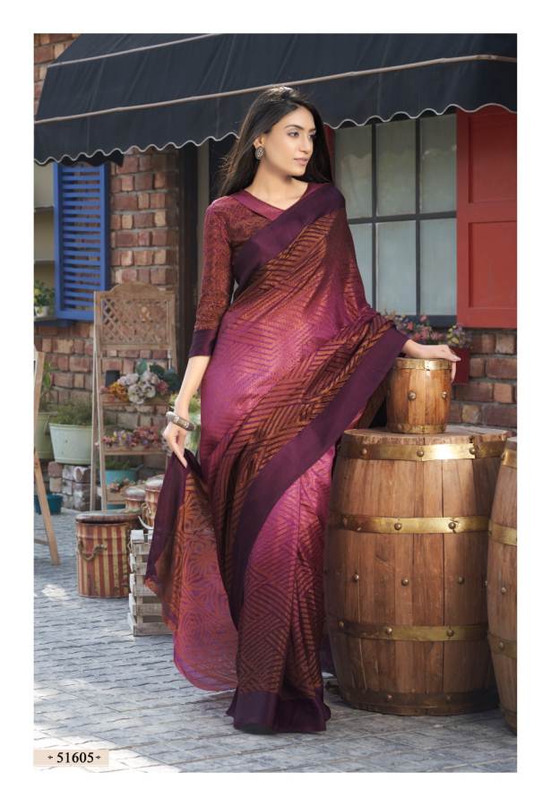Shangrila By  The Royal Brasso 2 Pure Viscose Rich Look Saree Collection