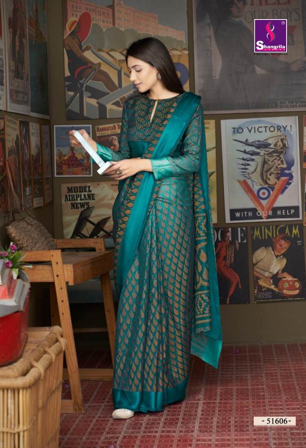 Shangrila By  The Royal Brasso 2 Pure Viscose Rich Look Saree Collection