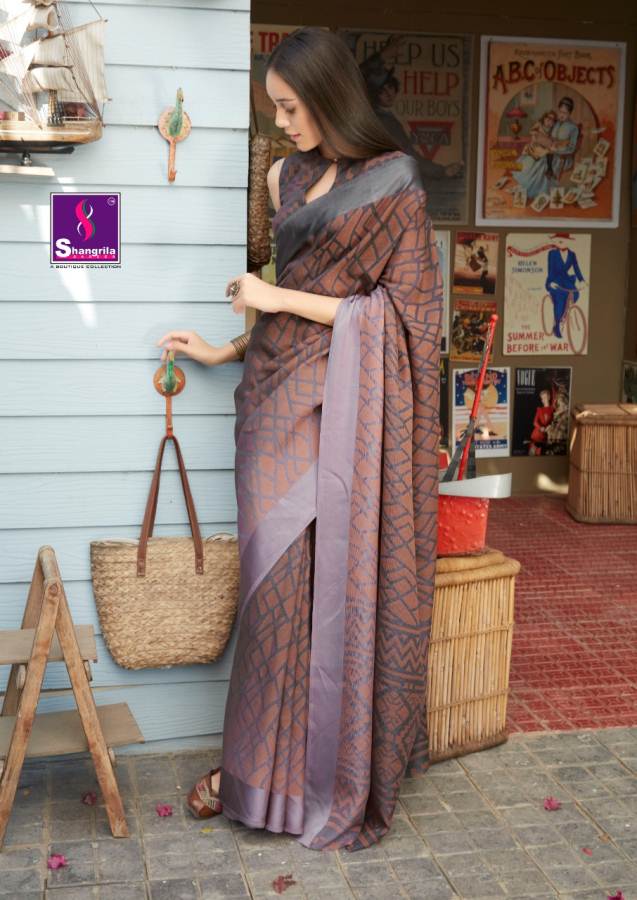 Shangrila By  The Royal Brasso 2 Pure Viscose Rich Look Saree Collection