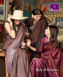 Shangrila By  The Royal Brasso 2 Pure Viscose Rich Look Saree Collection
