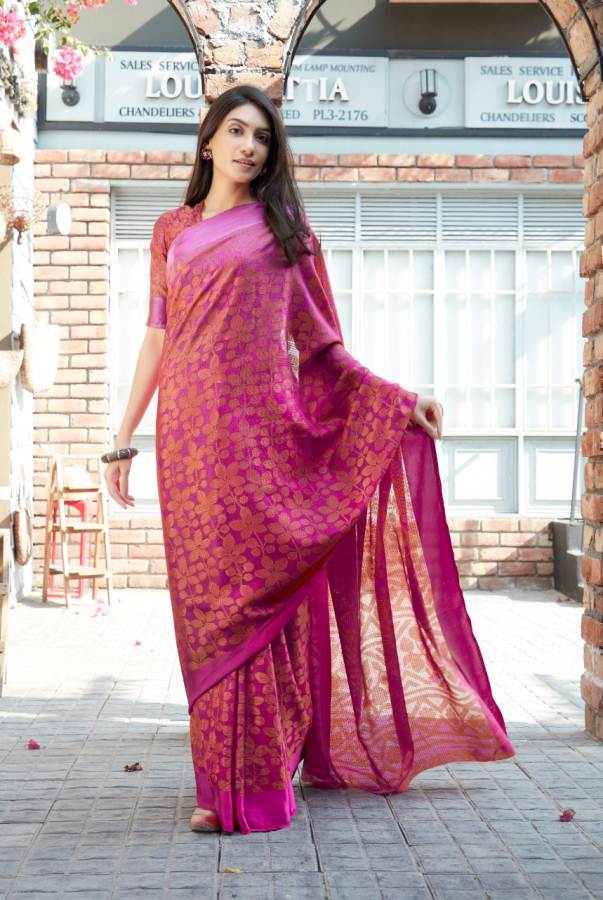 Shangrila By  The Royal Brasso 2 Pure Viscose Rich Look Saree Collection