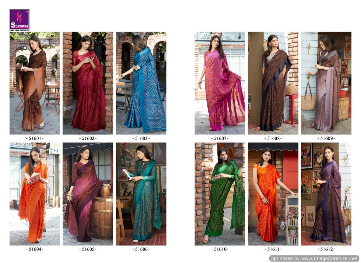 Shangrila By  The Royal Brasso 2 Pure Viscose Rich Look Saree Collection