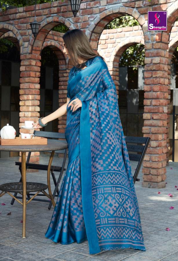Shangrila By  The Royal Brasso 2 Pure Viscose Rich Look Saree Collection