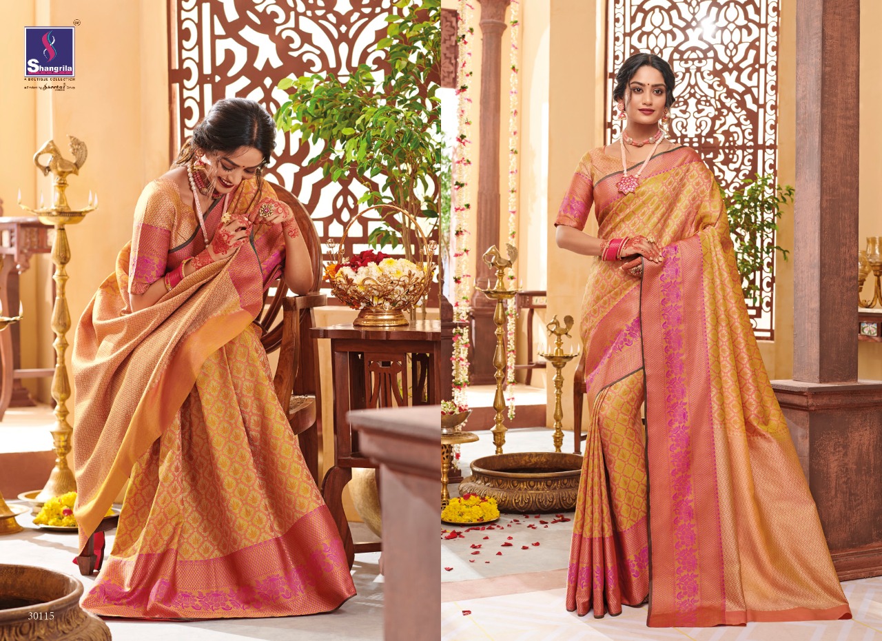 Shangrila Present Ishani Silk Sarees Catalogue