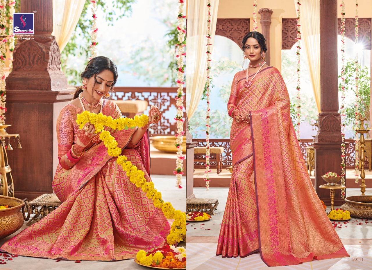 Shangrila Present Ishani Silk Sarees Catalogue