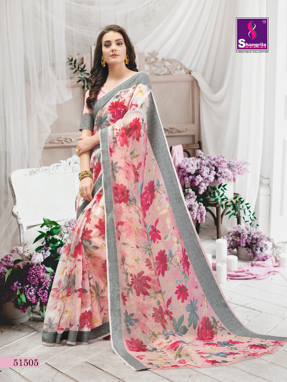 Shangrila Present Pure Orgenza Vol 2  Discount 2% Sarees Catalogue