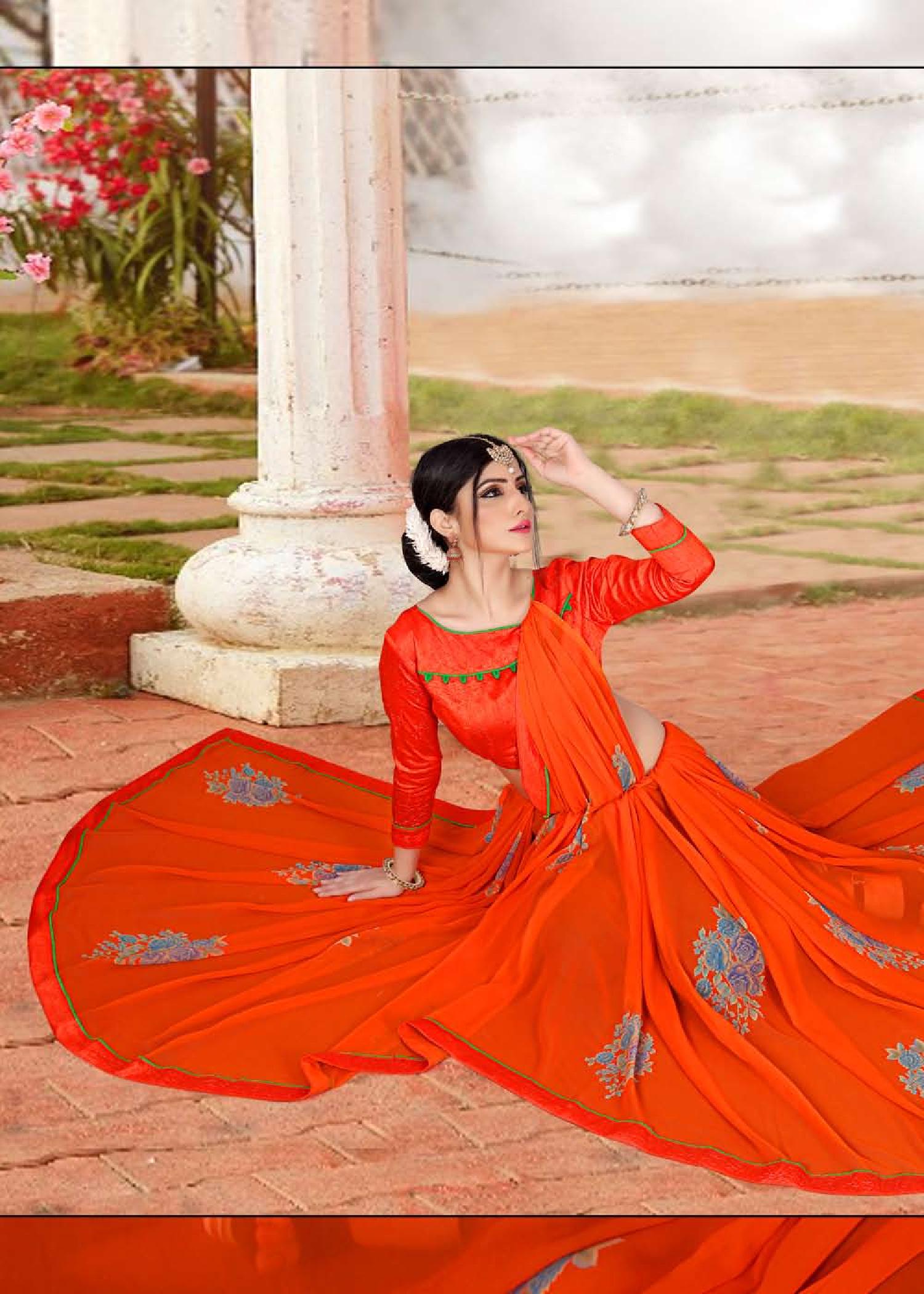 Soumya  Weight Less Casual Wear Sarees Catalogue