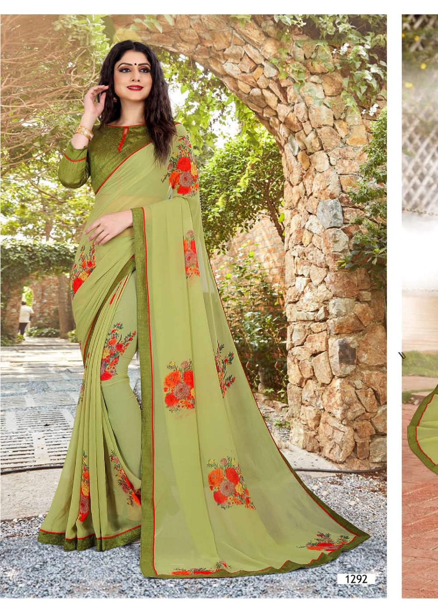 Soumya  Weight Less Casual Wear Sarees Catalogue