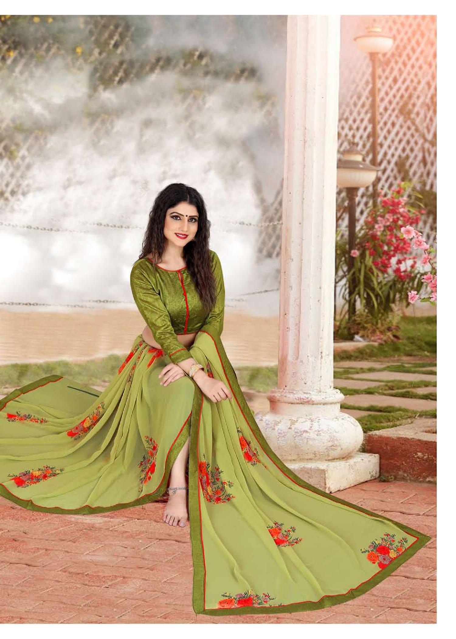 Soumya  Weight Less Casual Wear Sarees Catalogue