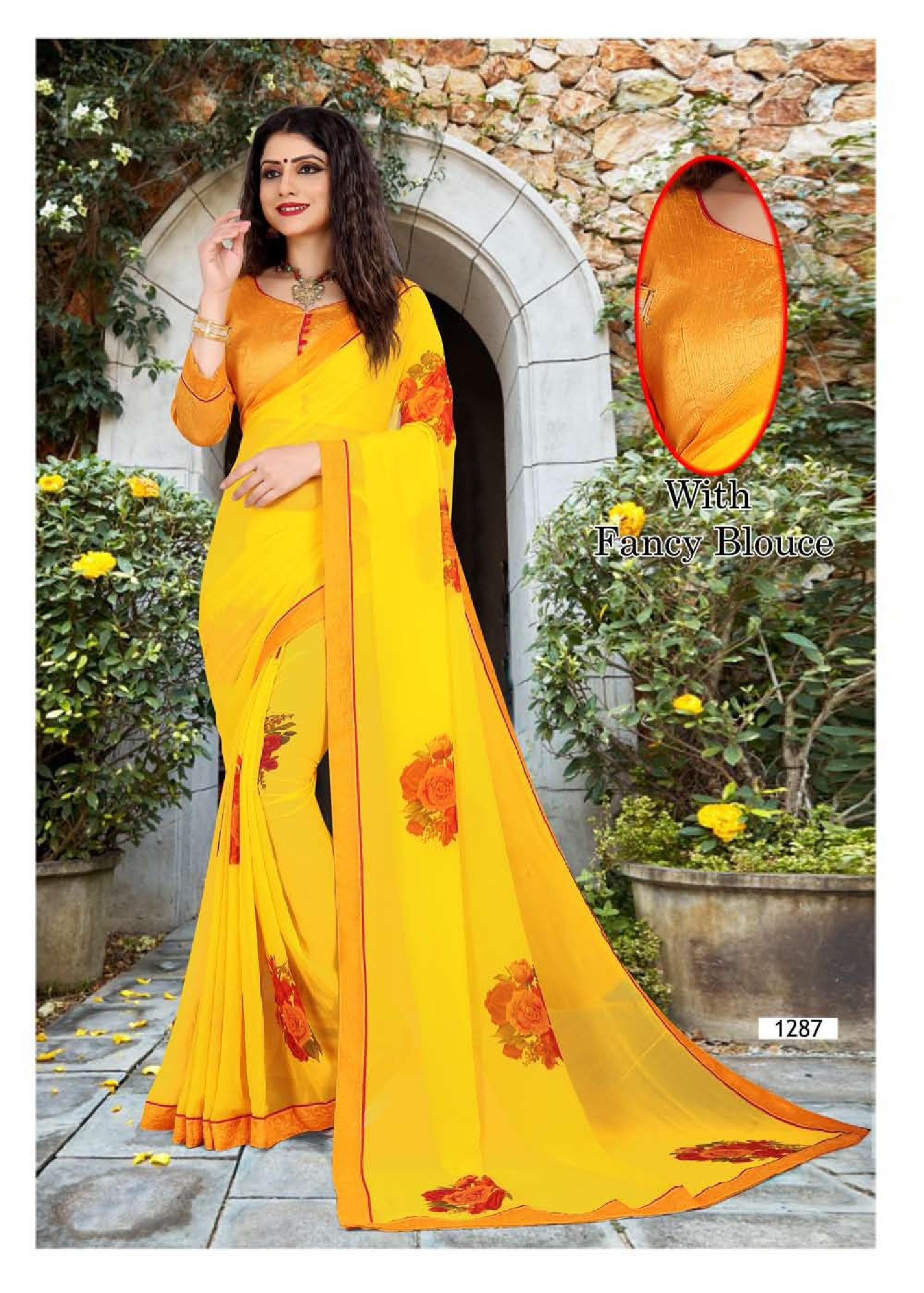 Soumya  Weight Less Casual Wear Sarees Catalogue