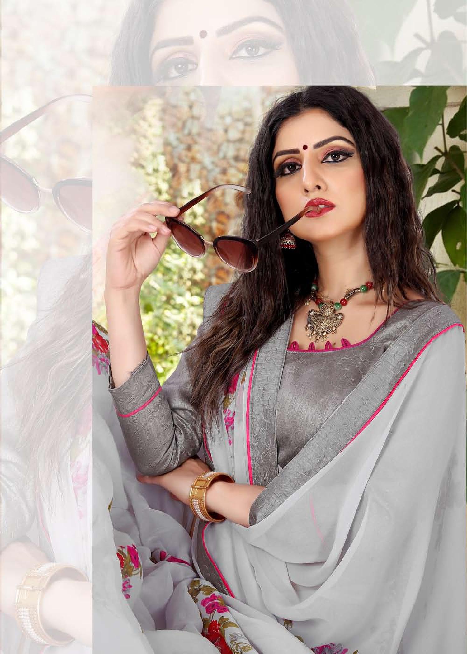 Soumya  Weight Less Casual Wear Sarees Catalogue