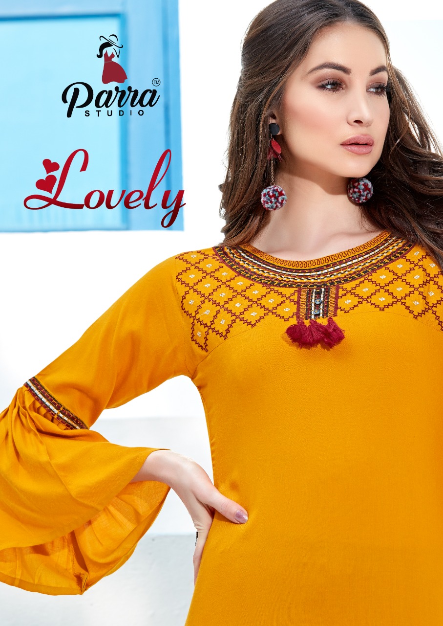 Parra Studio Present Lovely Kurtis With Sarara Catalogue
