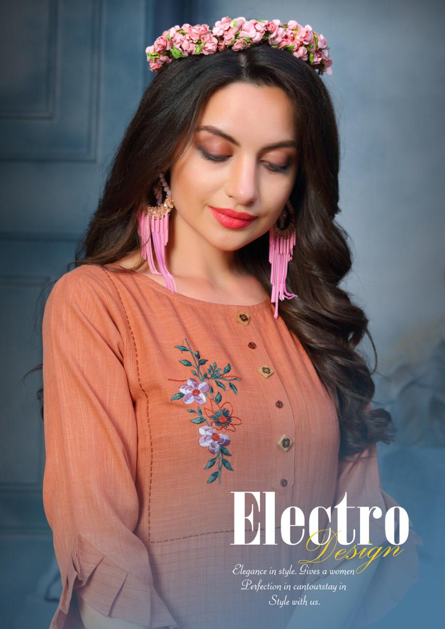 Ladies Flovour Present  Kajukatri Heavy Rayon Casual Wear Kurti Collection
