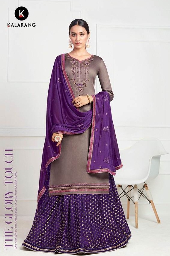 Kalarang Present Black Berry Salwar Suits Collection